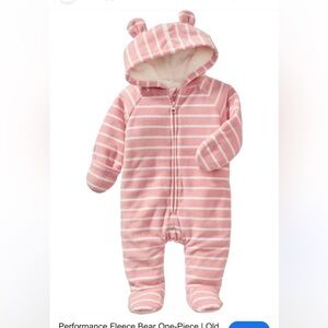 Old Navy fleece baby bunting.